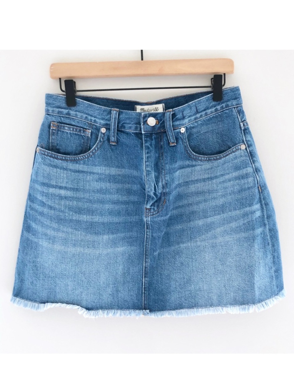 Madewell Rigid Denim A-Line Mini Skirt
